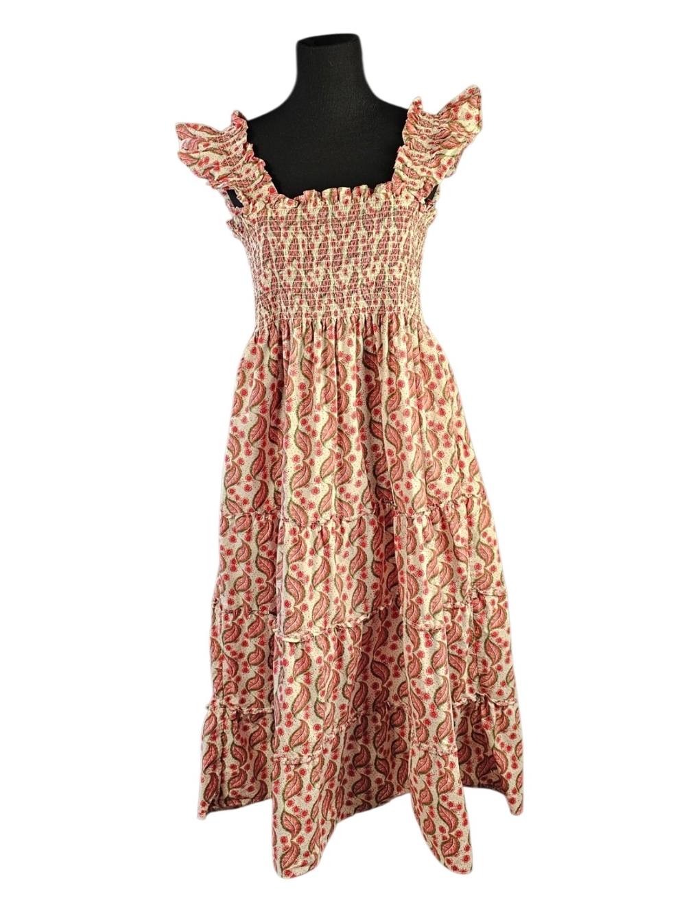 Hill House Home The Ellie Nap Dress XXL Birch Vine Stripe Floral Cottagecore